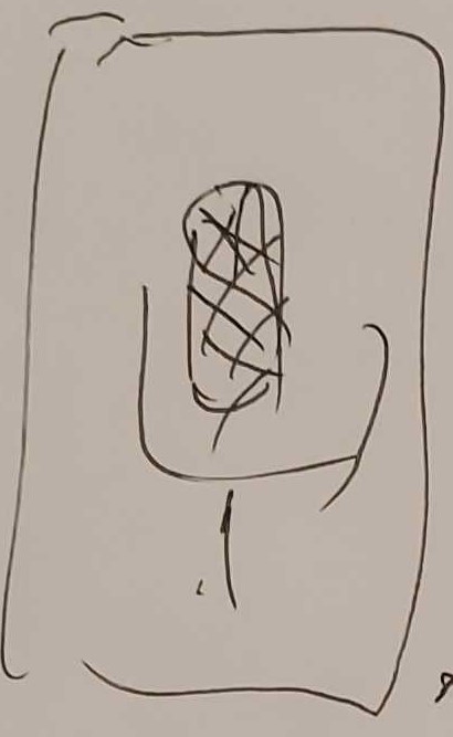 Sketch 3: conversational assistant concept to answer questions based on prior inputs.